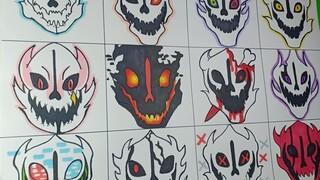 Draws Gaster Blaster According To The Different Au Vẽ Linh Hồn Sans