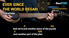Ever Since the World Began - Survivor (1982) Easy Guitar Chords Tutorial with Lyrics Part 1 SHORTS