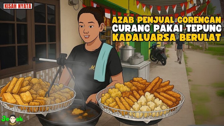 AZAB PENJUAL GORENGAN cURANG PAKAI TEPUNG KADALUARSA BERULAT DAN MINYAK SAYUR