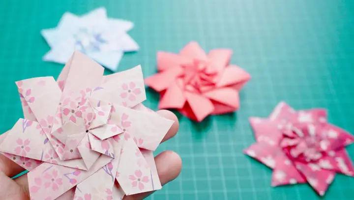 Handcraft|Winnower Flower of Paper Folding