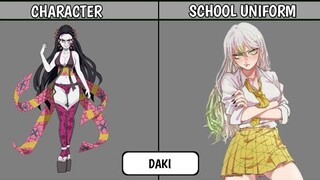 DEMON SLAYER CHARACTERS IN SCHOOL UNIFORM || AS STUDENT  || PlayNetCity