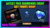 Legay Way To Get Diamonds For Free | Mobile Legends Free Diamonds Event