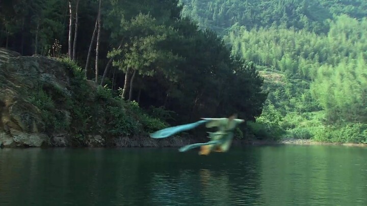 This is the charm of on-location filming, isn’t it? She looks like she can really fly.