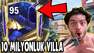 10 MİLYON LİRALIK VİLLADA +95 VE TOTY ÇIKTI PAKET AÇILIMI FC MOBILE