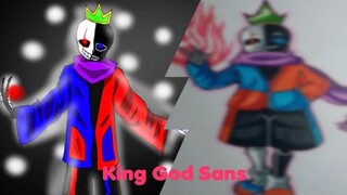 king godverse How To Draw SANS Cách vẽ Vua Chúa Trời Sans