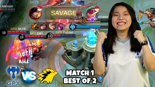 SAVAGE PERTAMA KALI GPX LADIES!! META 2 MM DARI GPX KUAT BGT COY!! GPX VS ONIC LADIES MATCH 1!!