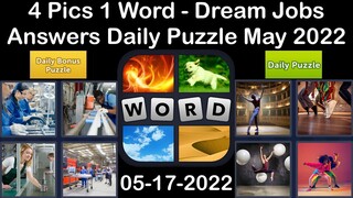 4 Pics 1 Word - Dream Jobs - 17 May 2022 - Answer Daily Puzzle + Bonus Puzzle