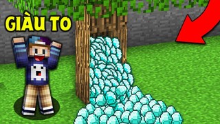 THỬ THÁCH SINH TỒN VÀ CHẶT GỖ RƠI RA KIM CƯƠNG TRONG MINECRAFT !! * GỖ = KHOÁNG SẢN NGẪU NHIÊN*