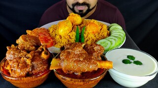 EGG BIRYANI, MUTTON ROGAN JOSH, YOGURT, SALAD, GREEN CHILI ASMR MUKBANG EATING SHOW | #LiveToEATT