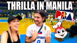 Our FIRST FILIPINO BASKETBALL Game In Manila (+ Jollibee)🇵🇭