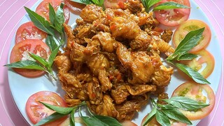 cánh gà rang sả. món chay. ăn chay còn ngon hơn mặn