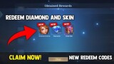 NEW GIFT REDEEM CODE SKIN AND DIAMONDS + CHEST REWARDS! FREE! (CLAIM NOW!) | MOBILE LEGENDS 2022