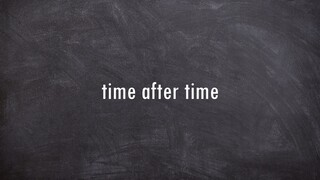 time after time lyrics