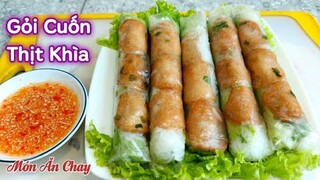 Cách Làm GỎI CUỐN THỊT KHÌA Chay Và Cách Pha Nước Chấm Ngon Chấm Gỏi Cuốn | Món Chay Ngon Bà Mẹ Quê