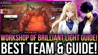 Solo Leveling:ARISE - Destroy Workshop of Brilliant Light With These Team!