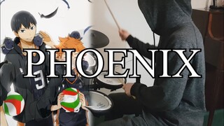 Haikyuu!! S4 OP Full (ハイキュー!! TO THE TOP)『PHOENIX/BURNOUT SYNDROMES』Drum Cover (叩いてみた)