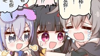 【崩铁漫画】当花火送给星和银狼一台switch后