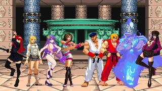 MUGEN KOF：Shimo Team VS Eveyn Team