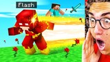 PLAYING As THE FLASH in Minecraft! (Super Speed!)