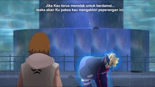 Boruto Episode 253 - Ikada menolak bujukan Boruto untuk berdamai, Boruto ngamuk dan melawan Ikada