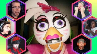 Gamers React to : First Jumpscare [FNAF: Security Breach]
