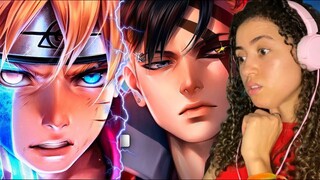Kawaki e Boruto Uzumaki | M4rkim e Anirap - Karma #react (2 em 1)