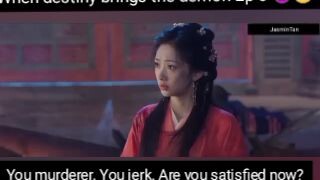 When destiny brings the demon Ep 5 👿😊 Liao Tingyan cursing Sima Jiao 😊😊🤭