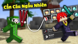 Minecraft Bedwars, Sở Hữu Cần Câu Ngẫu Nhiên Hiệu Ứng Level 9999 Và Đồ Siêu Vip Troll Noob Team