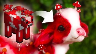 I Made A Realistic Mooshroom From Minecraft l DIY Art Doll