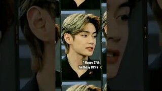 Happy 27th Birthday to taehyung (28th in Korea)🔥💕🎉 #kimtaehyung #taehyung #bts