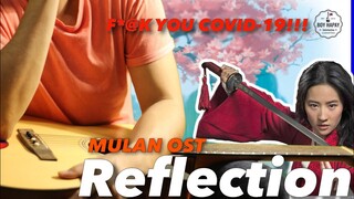 Reflection Mulan OST 2020 Instrumental guitar karaoke cover with lyrics #mulan #mulan2020