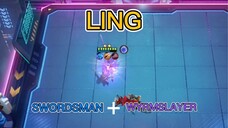 LING THE SLAYER! LING SWORDSMAN + WYRMSLAYER + FULL ITEM IN MAGIC CHESS MLBB!