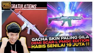 GACHA SKIN PALING GILA !! DEMI SCAR-L PMGC SKIN TERMAHAL HABIS UC SENILAI 19 JUTA !! - PUBG MOBILE