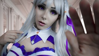 ASMR On my lap. Emilia-tan takes care of you - Re:Zero