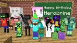 Monster School _ HEROBRINE BIRTHDAY - Funny Minecraft Animation