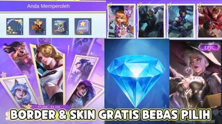 BORDER & SKIN GRATIS BEBAS PILIH DAN TEST GACHA DM VAULT MODAL NEKAT