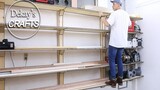 Pintar memanfaatkan ruang untuk membuat rak dinding | Praktis dan menahan beban dengan baik