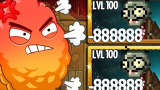 PvZ 2 - 超级植物100级vs超速8位僵尸100级 - 谁是最好的植物