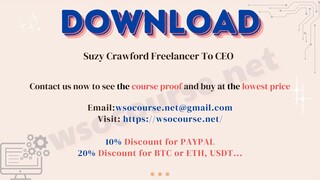 Suzy Crawford Freelancer To CEO