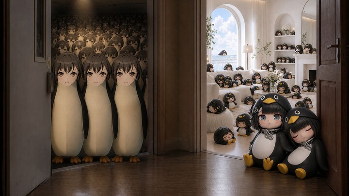 100 huddling penguins vs. 100 squawking geese—whom would you choose?