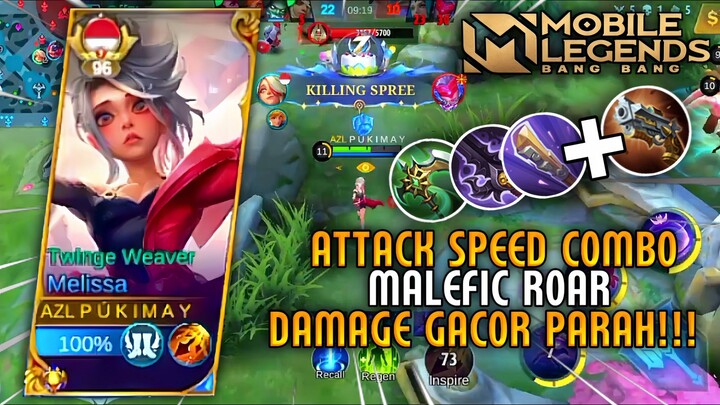 DAMAGE NYA GACOR PARAH!!MELISSA PAKEK COMBO BUILD INI | GAMEPLAY MLBB