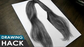 THE FASTEST WAY TO DRAW HAIR