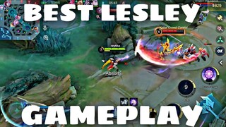 BEST LESLEY MANIAC GAMEPLAY MOBILE LEGENDS!!☠️