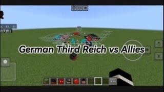 【Minecraft Countryball Mod v1.5】German Third Reich vs Allies