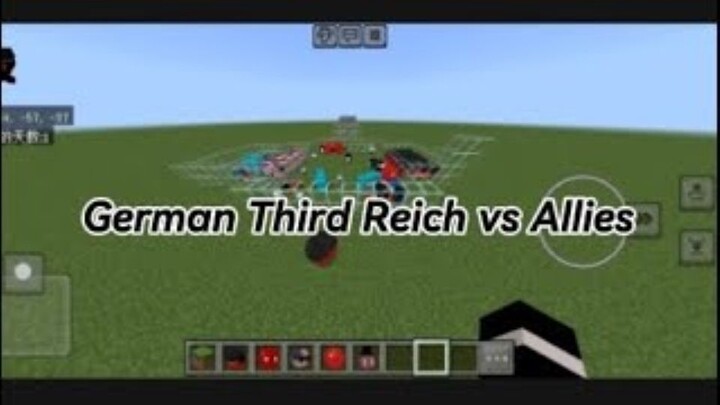 【Minecraft Countryball Mod v1.5】German Third Reich vs Allies