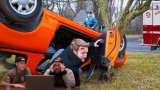 'we got into an accident... *actual footage*' Reaction. Uncle Chris Reaction