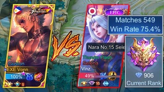 GUSION ULTRA FASTHAND VS SELENA MAP HACKER🔥 Meta Against Underrated Gusion