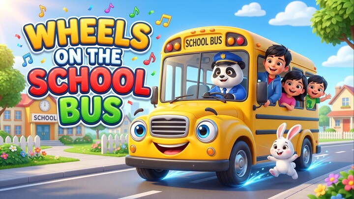Wheels on the School Bus 🚌 | Kids Song & Dance | 校车儿歌