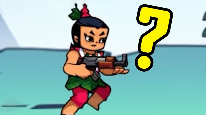 Would you rather believe it's duck necks than believe that the Calabash Brothers have guns?