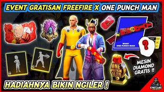 EVENT TERBARU SPECIAL FREEFIRE X ONE PUNCH MAN,SKIN M1887 TERBARU - DAN UPDATE FF LAINYA